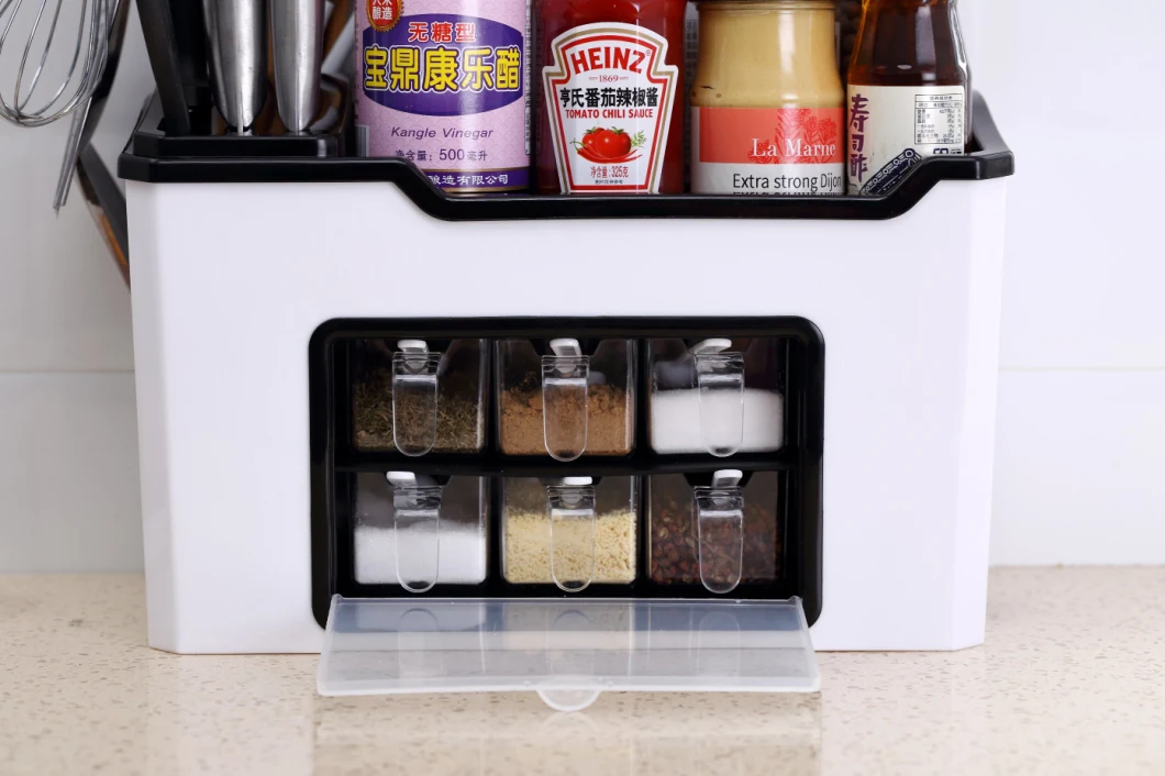 Spice Rack Organizer with 6 Drawers Condiments Organizer